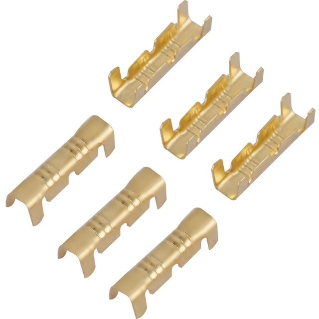 100Pcs Quick Connect Wire Brass Crimp Terminals, Cable Connector, For Battery SC Terminals Set For Automobiles, Motorcycles