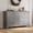 grey, variant on Modern 6 Drawer Dresser for Bedroom, 54" Wide Wooden Dressers with Large Storage,Handleless Chest of Drawers TV Stand for Living Room & Hallway