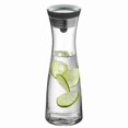 thumbnail image 5 of Water Carafe 1.8l High Borosilicate Glass Bottle Basic Tilting Lid Closure Jug, 5 of 5