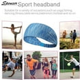 thumbnail image 2 of Spencer Pack of 2 Yoga Sports Headbands Elastic Wicking Non Slip Sweatband Hair Wrap for Running Sports Fitness fits All Men & Women, 2 of 9