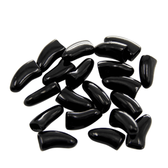 Barhoo Pet Nail Caps Cat Dog Nail Covers Fashion Nail Set Black Silicone Scratch Protection Furniture Safe Set of 20 Comfortable Fit Easy Apply Remove Grooming Accessories for Cats Dogs