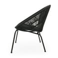 thumbnail image 6 of GDF Studio Chardean Outdoor Wicker Wrap Hammock Loveseat Bench, Black, 6 of 8
