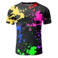 thumbnail image 5 of Mens Tall T Shirts V Neck Short/long Sleeve Big & Tall Summer Vacation Tops Regular Fit Printing Crew Neck Casual Summer Beach Basic Tops, 5 of 5