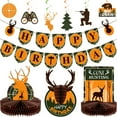 thumbnail image 1 of 16 piezas de decoración de cumpleaños para caza de ciervos, camuflaje, decoración de cumpleaños, inc, 1 of 7