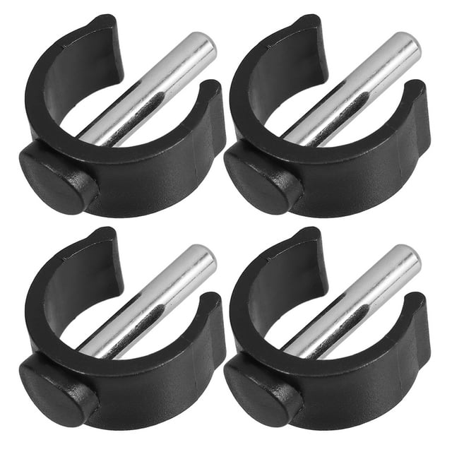 Miangastore 4 Pcs Pince de Verrouillage en Forme de C Réglable Cannes et Bâtons de Marche Pliants Boucle Sécurisée Clips de Poignée pour Tube de 25mm/28mm Accessoires de Marche et Canne
