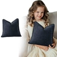 thumbnail image 2 of Decorative Linen Fringe Throw Pillow Covers,Cozy Boho Farmhouse Cushion Cover with Tassels,Decorative Sofa Pillow Cases,Soft Pillowcase for Couch Sofa Bed Living Room Chair Home Decor,1 Pack,15.74", 2 of 9
