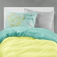 thumbnail image 2 of Carolines Treasures BB7636PILLOWCASE Welcome Friends Italian Greyhound Fabric Standard Pillowcase Standard multicolor, 2 of 2