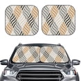thumbnail image 2 of Fotbe Geometric Juego de 2 Piezas de Parasoles para Parabrisas | Bloqueador Solar para Auto | Accesorios Plegables para Protección Solar Interior-Large, 2 of 6