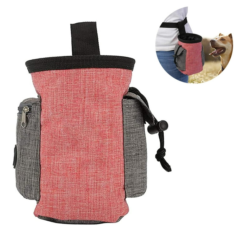 Dog Treat Pouch, Dog Treat Bag for Training Small to Large Dogs, Easily  Carries Pet Toys, Kibble, Treats, Built-in Poop Bag Dispenser 