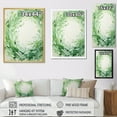 thumbnail image 4 of Designart "Whirling Verdant Green Wreaths" Wreath Floater Framed Wall Art Prints, 4 of 5