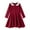 Red, variant on ANINEO Kids Toddler Baby Girls Spring Summer Print Ruffle Long Sleeve Dress