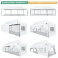 thumbnail image 4 of COBIZI Heavy Duty 10x30 Party Tent,Commercial pop up Canopy for Parties,Waterproof Gazebos, 8 Sidewalls,Waterproof UPF50+,White, 4 of 6