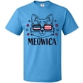 thumbnail image 3 of Inktastic 4th of July Meowica Cat in Flag Sunglasses T-Shirt, 3 of 5