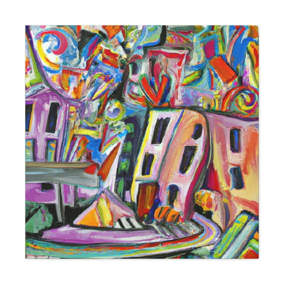 Urban Dreamscape Scene - Canvas