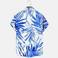 thumbnail image 6 of VBTAPA Funky Hawaiian Shirt for Men Big and Tall Casual Aloha Button Down Shirts Tropical Summer Beach Vacation Tops Sales of the Day Blue XXL, 6 of 7