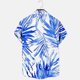 thumbnail image 5 of Mens Casual Manga Corta Botón Abajo Camisas Impresas Bolsillo Botón Turndown Cuello Top Blusa Camisa, 5 of 6