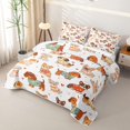 thumbnail image 3 of Manfei Cartoon Pet Quilt King, Sweater Dog King Coverlet Set, White Brown, 3-Piece, 1 Bedspread and 2 Pillowcases, 3 of 7