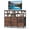 Rust, variant on EDX 6-Drawer Fabric Dresser with Power Outlets and LED Light, TV stand for Bedroom, Living Room, Hallway, Black