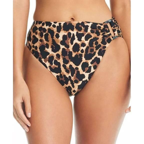 Bar III Women's Night and Day Cheetah-Print Bikini Bottoms XL