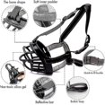thumbnail image 3 of Soft Basket Muzzle For Dogs Secure And Comfortable Fit, Better Prevent Bites, Chewing And Barking Muzzle, 3 of 5