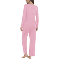 thumbnail image 3 of DreamFish Fall-Winter Womens 2 Piece Long Sleeves Pajama Sets with Comfy Long Pants Ladies Lounge Sleepwear with Pockets, 3 of 5