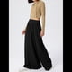 thumbnail image 5 of Pantalones Palazzo Holgados de Cintura Alta Elástica para Mujer, Informales, con Bolsillos, Holgados y Largos de Otoño Negro S, 5 of 8