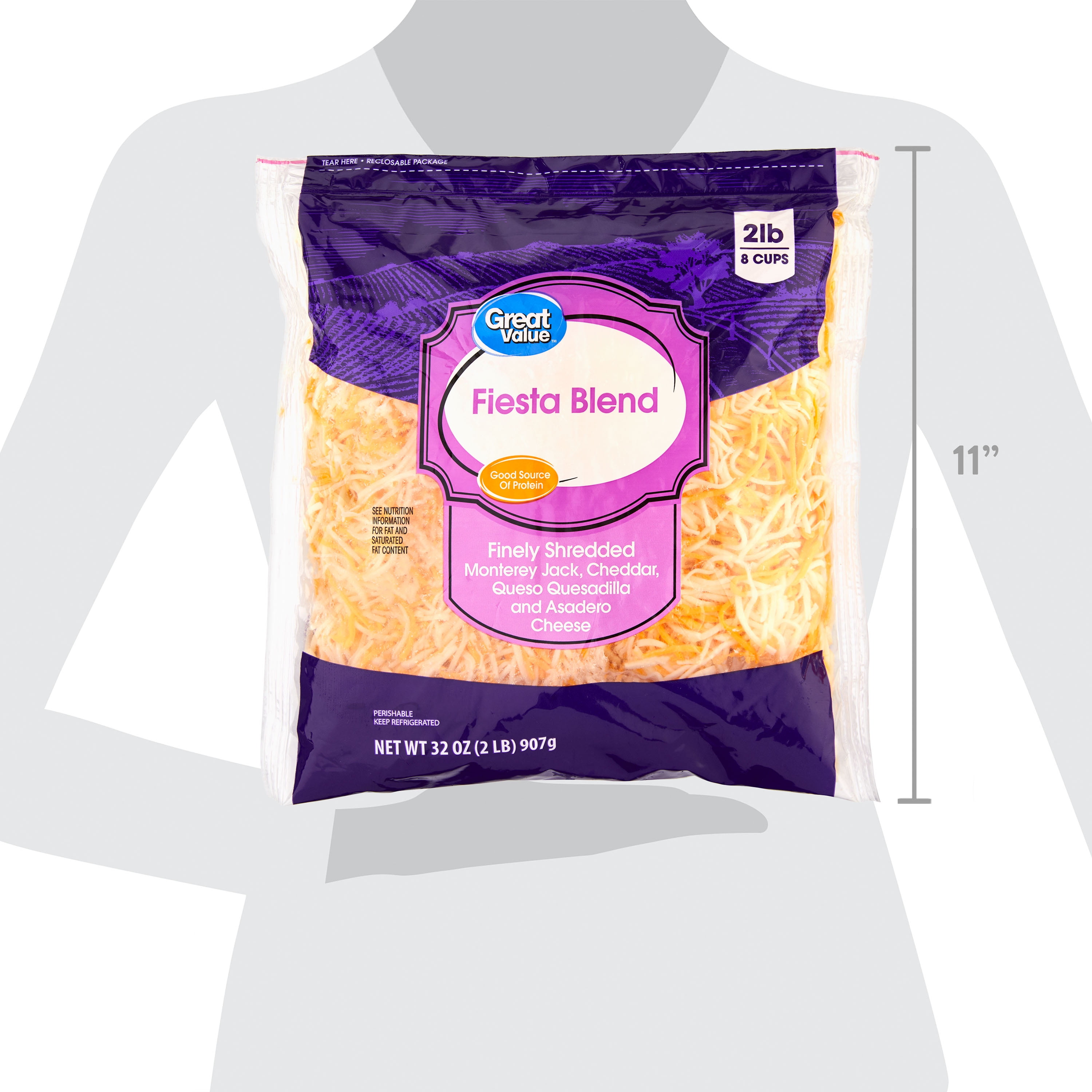 32 oz of Great Value Fiesta Blend Shredded Cheese Australia Ubuy
