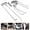 black, silver, variant on TUOSHUNGE 6-Piece Paintless Dent Repair Rod Kit, Stainless Steel PDR Dent Removal Tools for Cars, DIY and Professional Auto Body Repair