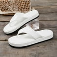 thumbnail image 6 of Xugsiok Thong Sandal for Women Open Round Toe Flip Flops Comfy Flats Sandals Casual Summer Beach Slippers Indoor Outdoor Soles, 6 of 9