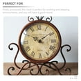 thumbnail image 2 of DEBGFS Rustic Mantel Clocks Desk Clock Iron No Ticking Friends Bedroom 1Set, 2 of 8