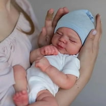 CHAREX Realistic Reborn Baby Dolls Boy - 18 inch Newborn Sleeping Baby Dolls with Weighted Soft Cloth Body Birthday Gift Toy for Age 3 