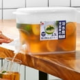 thumbnail image 4 of Refrigerador 1 galón Jarra de agua de limón Hervidor Recipiente Bebida Leche Fruta Dispensador de té Libre de Transparente Resistente al SM SunniMix Jarra de agua fría, 4 of 8
