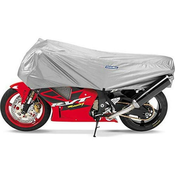 CoverMax Half Motorcycle Cover - Large/Silver