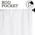 thumbnail image 2 of Superior Jaxon Blackout Curtains Set of 2, Rod Pocket Curtain Panel Pair, 26"W x 63"L, Snow White, 2 of 6