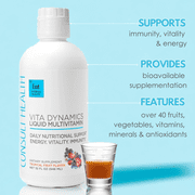 Consult Beaute Vita Dynamics Liquid Multi Vitamin - Tropical Fruit Flavor - 32 fl oz