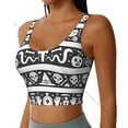 thumbnail image 2 of Yoga Vest Women Gym Sports Crop Tops Skull Colorful Streetwear Workout Breathable Tank Top Female, 2 of 7