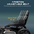 thumbnail image 4 of Aosom Pedal Go Kart for Kids w/ Swing Axle, Adjustable Bucket, White, 4 of 9