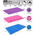 thumbnail image 2 of 3 Pack Silicone Chocolate Molds, Reusable Candy Baking Mold Ice Cube Trays Candies Making Supplies with 2 Droppers, Nonstick Silicone Gummy Molds Including Mini Dinosaur, Hearts, Bear Shape, 2 of 7