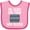 Pink and Fuchsia, variant on Inktastic Mechanic Dad Funny Auto Boys or Girls Baby Bib