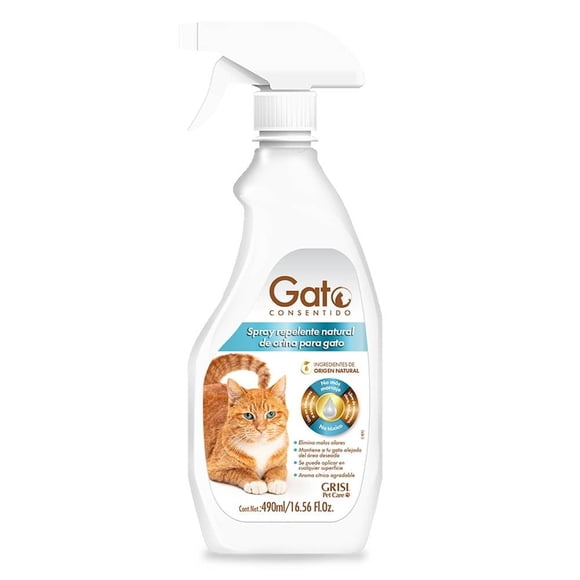 Spray Repelente Gato Consentido Natural para Orina de Gato 490 ml