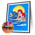 thumbnail image 2 of Cuadros Decorativos 5D bricolaje taladro redondo completo diamante pintura Ariel Kit decoración del hogar arte artesanal (V2789) Likrtyny embutido en tela, 2 of 8