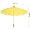 thumbnail image 5 of VEEKI 11.8 Inches Paper Umbrella, Mini Classical Handmade Oil Paper Umbrella, DIY Oiled Paper Painting Umbrella, Colorful Oil Paper Umbrella for Kids(Yellow)24056376, 5 of 5