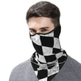 thumbnail image 7 of Neck Gaiter Face Mask Covering Bandanas For Men Women Checkered Flag Scarf Balaclava Cover Headbands, 7 of 7