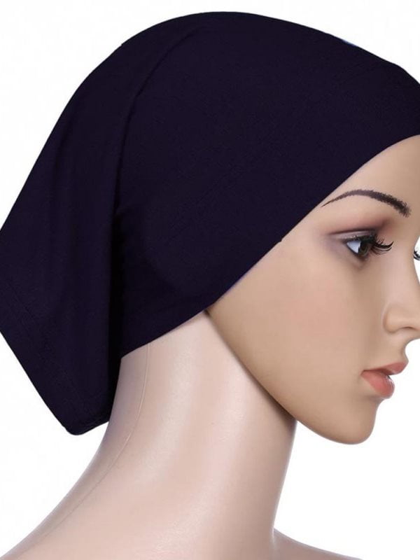 Hijab Undercap Non Slip 1PC Underscarf Soft Muslim Full Cover Inner Women's Hijab Bonnet Cap Headscarf Islamic Underscarf Neck Head Bonnet Hat Hijab For Women - Foto 11