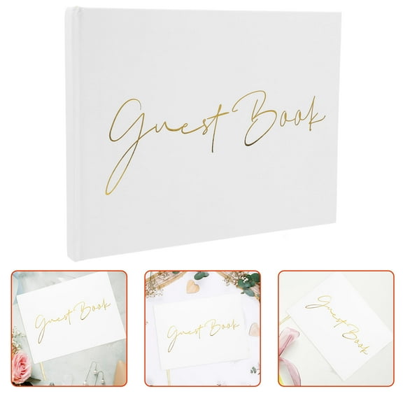 HEMOTON Paper Guest Book Guest Book Sign Book Wedding Decoration Guest Signature Book for Sign