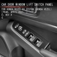 thumbnail image 2 of Carbon Fiber Window Glass Lift Button Trim Switch Cover Door Armrest Panel Sticker for Honda HRV HR-V Vezel RHD, 2 of 5