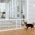 thumbnail image 3 of Cardinal Gates SG Wood Step Over Pet Gate - Adjustable Short Dog Gate - 20 Inches Tall - 28 Inches to 51 Inches Wide - White, 3 of 4