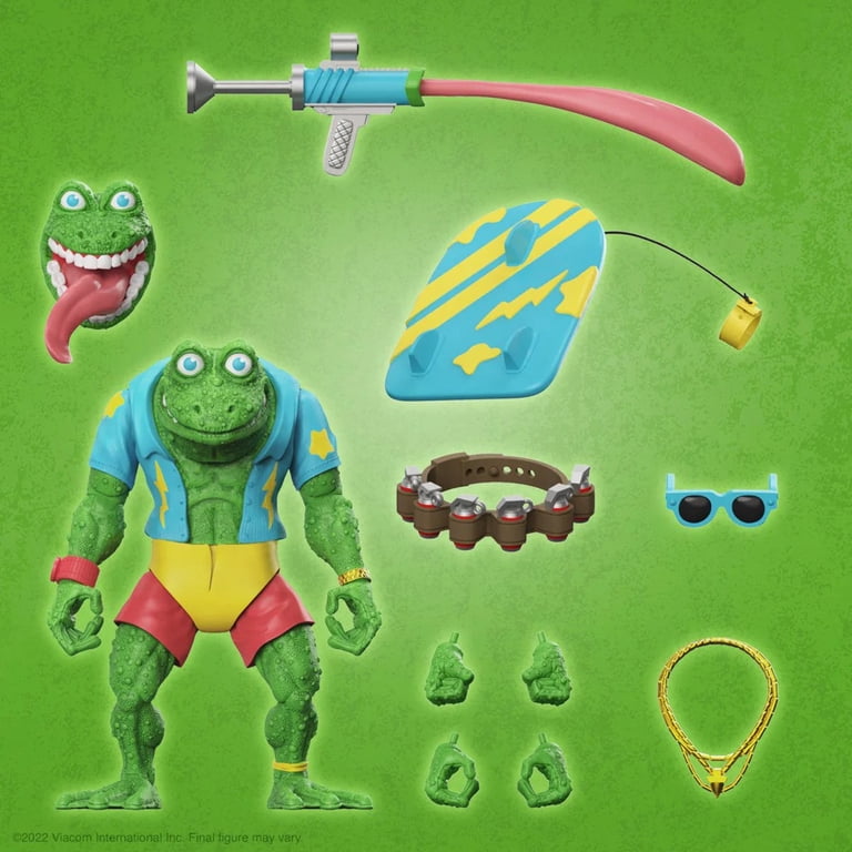 Super7 Ninja Turtles Ultimates Genghis Frog Action Figure - 18cm Collectible TMNT Villain