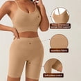 thumbnail image 6 of Womens Sports Bra Set Wireless Push-Up Bra and Underwear Set Sports And Fitness Beautiful Back Comfortable Elastic Slim Shorts S, 6 of 9