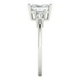 thumbnail image 3 of 2.0 ct Brilliant Emerald Cut VVS1 White Sapphire 14k White Solid Gold Three-Stone Wedding Bridal Anniversary Engagement Ring size 5, 3 of 7